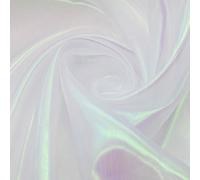 1 pezzo di tessuto di organza trasparente arcobaleno, materiale da cucire pre-tagliato, tessuto tulle olografico magico, per performance di palco, decorazioni per matrimoni e feste 150*50 cm,150*100 c