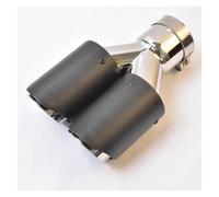 1 Pezzo Di Tubo Di Scarico Universale In Acciaio Inossidabile Lucido Doppia Lunghezza Uguale Punta Centrale Del Silenziatore Tubo Di Scappamento(86-101MM)