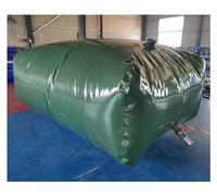 1 pezzo di vescica pieghevole for serbatoio dell'acqua da 2000 galloni - Contenitore di stoccaggio dell'acqua in PVC for giardino, campeggio, preparazione alle emergenze(1.2x1x0.5m/600L/158Gallon)