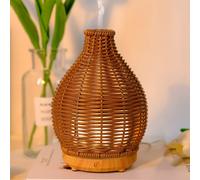 1 pezzo Diffusore di aromi e umidificatore ultrasonico in PP rattan con USB 5V 80ml, adatto per la diffusione di aromi e l'umidificazione in piccoli ambienti Tagli UnicaPolipropilene
