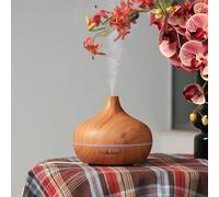 1 pezzo Diffusore di aromi mini USB da 120ml, umidificatore d'aria ultrasonico portatile e compatto, leggero e colorato, adatto per ufficio e uso domestico venature del legno scuro,Motivo marmoreo,ven