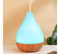 1 pezzo Diffusore di aromi ultrasonico a olio essenziale USB da 100ml con luci colorate, adatto per umidificatore di piccole stanze Polipropilene