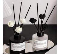 1 pezzo Diffusore di oli essenziali da 100ml, deodorante e ambientatore, fragranza a lunga durata, diffusore senza fiamma in stile nordico, design minimalista bianco e nero, adatto per camera da letto