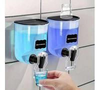 1 pezzo Dispenser da parete per collutorio, dispenser manuale per sapone per disinfettante per le mani, shampoo, gel doccia e lozione - Organizer per il bagno, dispenser per sapone da cucina, accessor