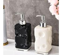 1 pezzo Dispenser ricaricabile per bagno per sapone liquido/shampoo/tonico, bottiglia con pompa a pressione per gel doccia e cosmetici, decorazione per bagno di casa, decorazione autunnale, ritorno a 