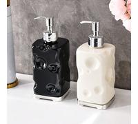 1 pezzo Dispenser ricaricabile per sapone liquido/shampoo/tonico per il bagno, bottiglia con pompa a pressione per gel doccia e cosmetici, decorazione per il bagno di casa, decorazione autunnale, rito