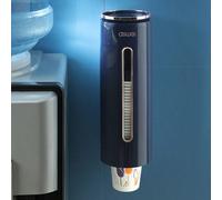 1 pezzo Distributore di bicchieri di carta, organizer per contenitori di bevande per distributore d'acqua automatico, adatto per cucina e bagno Tagli UnicaPolicloruri di vinile