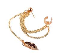 1 Pezzo Donna Punk Lunga Catena Nappa Ciondolo Orecchini ciondola Orecchini Clip dell'orecchio Gioielli Regalo Creativo e utile Fashion