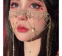 1 pezzo Elegante accessorio per il viso da donna con velo a frange, un accessorio grazioso adatto per feste, matrimoni, balli e come ornamento per il viso Tagli UnicaLega di ferro