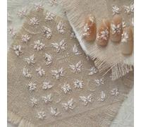 1 pezzo Elegante adesivo per unghie a forma di ala di farfalla - Autoadesivo, senza profumo, adatto per decorazione di mani e piedi, facile da applicare, perfetto per la decorazione di manicure fai-da