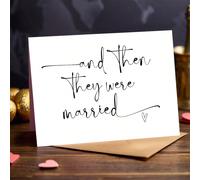 1 pezzo Elegante Biglietto di auguri per matrimonio, (con busta) in carta di alta qualità, perfetto biglietto di congratulazioni per matrimonio per il sito nuziale, regalo perfetto per i novelli sposi
