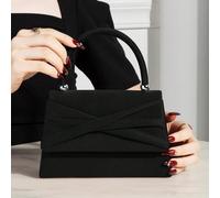1 pezzo Elegante borsa clutch in velluto con fiocco a forma di cigno, adatta per le donne per partecipare a feste e matrimoni, adatta anche per ragazze, signore, studenti universitari, giovani profess