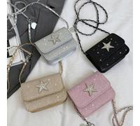 1 pezzo Elegante e dolce borsa a tracolla con catena e decorazione a stella, borsa piccola e raffinata, adatta per shopping, uso quotidiano e viaggi. Forma quadrata alla moda e versatile, un'ottima sc