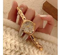1 pezzo Elegante orologio da donna al quarzo con quadrante piccolo argento e bianco, quadrante rotondo, adatto per studenti/adulti/regali/feste/signore Tagli Unica,Un codice - A
