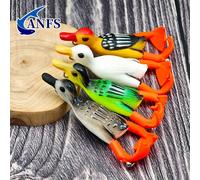 1 pezzo Esca morbida a forma di anatra - esca artificiale realistica ideale per il persico, regalo da pesca perfetto per il pescatore Esca artificiale - Anatra verde,Esca artificiale - Anatra marrone,