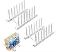 1 pezzo Espositore in plastica per puzzle per bambini, Scaffale di stoccaggio per puzzle nelle camere dei bambini, Piccolo espositore per riviste d'arte, Leggero e portatile, Facile da montare e smont