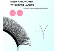 1 pezzo Estensioni di ciglie naturali di alta qualità, morbide e leggere, con riccio C 0,07 D, adatte per cluster di ciglie professionali, ciglie singole, ciglie finte Fibra chimica