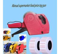 1 pezzo Etichettatore di prezzi manuale con copertura, Etichettatore di prezzi per supermercati, Creatore di etichette dei prezzi, Adatto per la determinazione dei prezzi dei prodotti nei supermercati