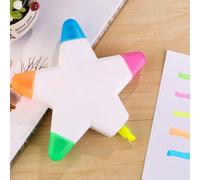 1 pezzo Evidenziatore a forma di stella a cinque punte inclinato, per il ritorno a scuola Polipropilene