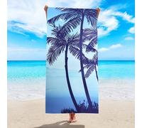 1 pezzo Extra Large Asciugamano da spiaggia, oversize, leggero, super assorbente, telo da spiaggia in microfibra, essenziale per l'estate, antivento, protezione UV, spiaggia, festa, viaggio asciutto,