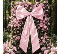 1 pezzo Extra Large Fiocco Rosa, Decorazioni con Fiocchi in Raso e Nappe, Perfetto per Matrimoni, Addii al Nubilato, Feste di Compleanno, festa di nascità, Decorazioni per Feste, Ornamenti Decorativi