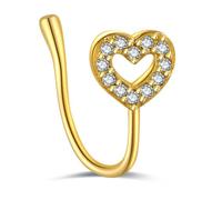 1 pezzo falso piercing clip naso anello polsino gioielli per il corpo per le donne trend ear cuff cuore fiori clip naso anelli comodo e intelligente