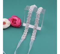 1 pezzo Fascia da sposa con decorazione di strass per abito da sposa, abito da sera e così via. Tiare reali. Accessori per San Valentino Tagli Unicastampa dappertuttovetro