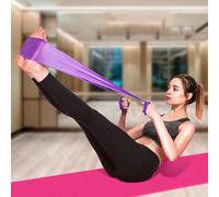 1 pezzo Fascia elastica versatile in gomma naturale per esercizi, banda di resistenza per palestra per stretching, yoga, pilates e fitness nero,rosa,verde,Set da cinque pezzi,Viola,gialloTPE