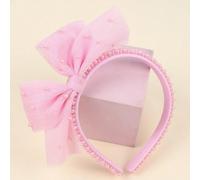 1 pezzo Fascia per capelli con fiocco rosso, bianco e rosa per ragazze, elegante cerchietto con perle finte, accessorio decorativo per capelli per adolescenti Blocchi di colore,Piante,stampa dappertut