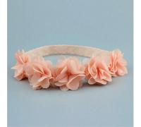 1 pezzo Fascia per capelli con fiore di pesca per neonati, adatta per uso quotidiano, accessorio per capelli per bambini Tagli UnicaPiantePoliestere