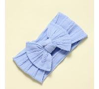 1 pezzo Fascia per capelli da neonato, design con fiocco blu, super morbida e traspirante, elastica e non stretta, adatta per tutte le stagioni, uso quotidiano a casa e casual, regalo per feste e cele