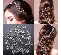 1 pezzo Fascia per capelli da sposa in perle accessorio per capelli per abito da sposa, occasioni speciali e ricordi di viaggio eleganti tiare boho Tagli Unicastampa dappertuttoABS