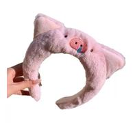 1 pezzo fascia per capelli in peluche rosa di maiale dolce fresco per il trucco femminile per la pressione della fascia per capelli accessori per capelli