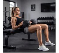 1 pezzo Fascia resistente per glutei, adatta per ponti glutei ed esercizi per i glutei, utilizzabile per allenamento con manubri, kettlebell, affondi e back squat, attrezzatura fitness rosa e nera per