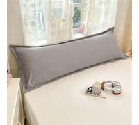 1 pezzo Federa per cuscino extra lungo per due persone in colore unito, ultra morbida, adatta per camera da letto, dormitorio, hotel, tutta la famiglia, lavabile in lavatrice, in poliestere traspirant