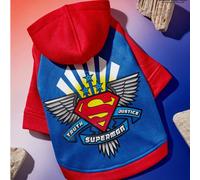 1 pezzo Felpa con cappuccio con stampa a blocchi di colore e maniche a raglan, alla moda e adatta per gatti e cani L,M,S,XL,XS,XXL,XXXLFumetto,LettereTessuto