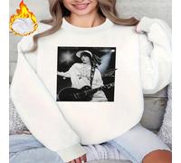 1 pezzo Felpa in pile con grafica di Tom Kaulitz, chitarrista della band Tokio Hotel, morbida e calda, maglione da donna L,M,S,XL,XSLettere,sloganTessuto composito