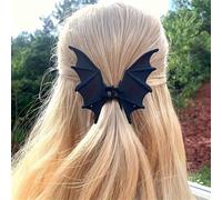 1 pezzo Fermaglio per capelli a forma di ali di pipistrello stile gotico punk - Design elegante a forma di ali di pipistrello gotico, per acconciature raccolte, code di cavallo, costumi di Ognissanti,