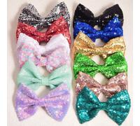 1 pezzo Fermaglio per capelli con fiocco glitterato, accessorio per capelli alla moda e versatile, carino, colorato e alla moda, adatto per uso quotidiano, regalo per il ritorno a scuola, compleanno, 