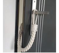 1 pezzo Fermo porta in tessuto, Protettore da parete per porte e finestre con corda intrecciata, decorazione domestica alla moda, design carino, materiale morbido, adatto per uso domestico, protettore