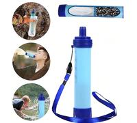 1 pezzo Filtro per l'acqua di paglia esterno: Accessori di sopravvivenza ed escursionismo per acqua pulita in movimento! Attrezzatura da campeggio Tagli UnicaBlocchi di coloreABS