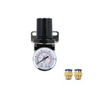 1 pezzo filtro pneumatico AR2000-02 G1/4'' regolatore del gas della pompa del compressore di controllo unità di elaborazione con manometro regolabile(With 10mm fitting)