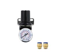 1 pezzo filtro pneumatico AR2000-02 G1/4'' regolatore del gas della pompa del compressore di controllo unità di elaborazione con manometro regolabile(With 12mm fitting)