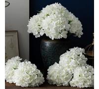 1 pezzo Fiore di ortensia in seta realistico, fiore artificiale di alta qualità, adatto per bouquet da sposa fai-da-te, feste, decorazione per la casa, cucina, giardino, hotel, ufficio, regali fai-da-