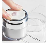 1 pezzo Flacone per crema in acrilico con pressione e vuoto da 15/30/50 ml, flacone per crema e lozione con copertura completa, per uso esterno, da viaggio, soggiorno, camera da letto, bagno, casa, ac