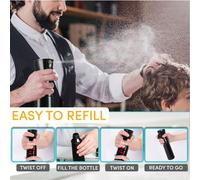 1 pezzo Flacone spray ad alta pressione, dispenser semplice per liquido detergente per il bagno, flacone spray per la pulizia, vaporizzatore per il viso a bruma fine, mini flacone spray disinfettante