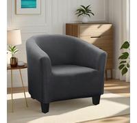 1 pezzo, Fodera per sedia da club, divano o vasca in filo di latte, con braccioli elastici, resistente allo sporco e all'usura, adatta per copri-poltrona, copri-divano, copri-sedia da bagno, copri-pol