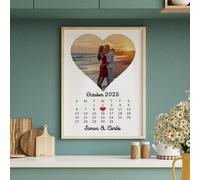 1 pezzo Foto personalizzata memorabile, Dipinto regalo personalizzato per anniversario speciale, Collage fotografico personalizzato regalo per anniversario per lei o per lui, Stampa personalizzata per