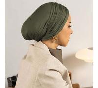 1 pezzo Foulard classico e versatile di colore unito per donna, con diversi metodi di indossare e stili regolabili, fascia multiuso pratica e elastica, realizzata in morbido e traspirante tessuto moda