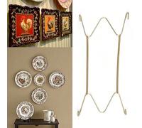 1 pezzo Gancio a muro a forma di W per appendere piatti, portatarghe invisibile, decorazione per la casa, dimensioni 6/7/8/10/12/14/16 pollici, regali ideali 10 pollici,12 pollici,14 pollici,16 pollic